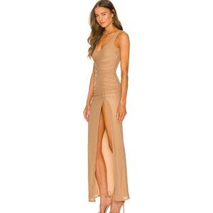 REVOLVE X Michael Costello Maxi Dress Nude - NEW